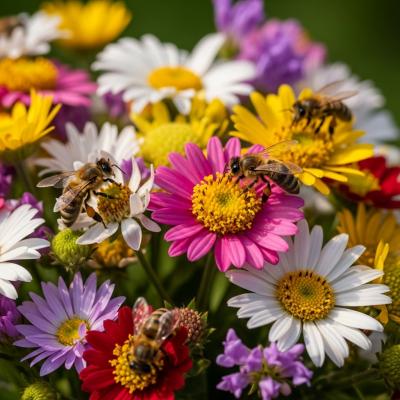 Bienen bei der Arbeit